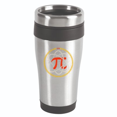 Pi Atom Happy Pi Day Pi Number 3.14 Math Teacher Student .Png 16oz Travel Tumbler