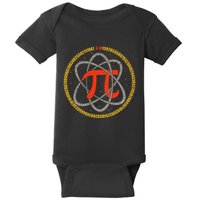 Pi Atom Happy Pi Day Pi Number 3.14 Math Teacher Student .Png Baby Bodysuit