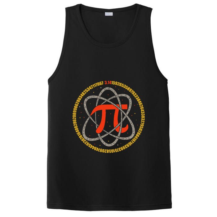 Pi Atom Happy Pi Day Pi Number 3.14 Math Teacher Student .Png PosiCharge Competitor Tank