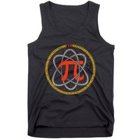 Pi Atom Happy Pi Day Pi Number 3.14 Math Teacher Student .Png Tank Top