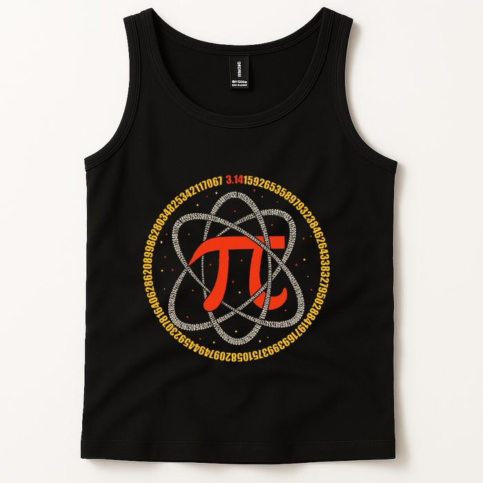 Pi Atom Happy Pi Day Pi Number 3.14 Math Teacher Student .Png Tank Top