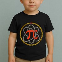 Pi Atom Happy Pi Day Pi Number 3.14 Math Teacher Student .Png Toddler T-Shirt