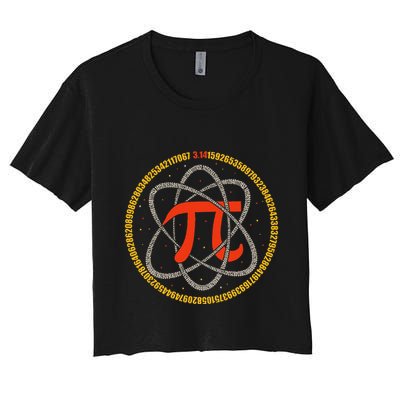 Pi Atom Happy Pi Day Pi Number 3.14 Math Teacher Student .Png Crop Top