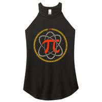 Pi Atom Happy Pi Day Pi Number 3.14 Math Teacher Student .Png Women's Perfect Tri Rocker Tank