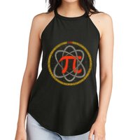 Pi Atom Happy Pi Day Pi Number 3.14 Math Teacher Student .Png Women's Perfect Tri Rocker Tank