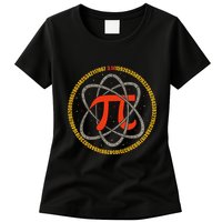 Pi Atom Happy Pi Day Pi Number 3.14 Math Teacher Student .Png Womens T-Shirt