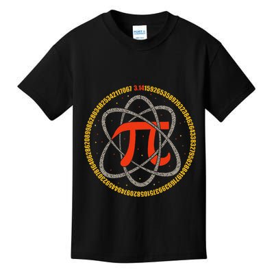 Pi Atom Happy Pi Day Pi Number 3.14 Math Teacher Student .Png Kids T-Shirt