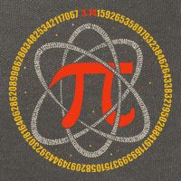 Pi Atom Happy Pi Day Pi Number 3.14 Math Teacher Student .Png Cotton Canvas Backpack