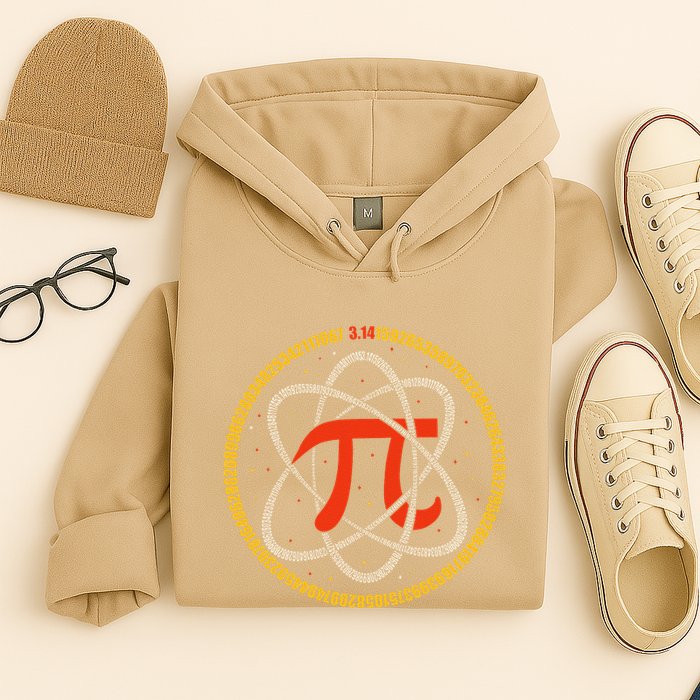 Pi Atom Happy Pi Day Pi Number 3.14 Math Teacher Student .Png Hoodie