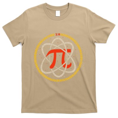 Pi Atom Happy Pi Day Pi Number 3.14 Math Teacher Student .Png T-Shirt