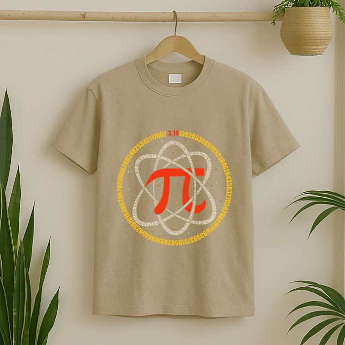 Pi Atom Happy Pi Day Pi Number 3.14 Math Teacher Student .Png T-Shirt