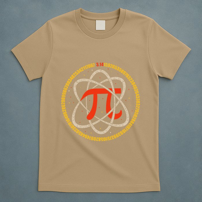 Pi Atom Happy Pi Day Pi Number 3.14 Math Teacher Student .Png T-Shirt