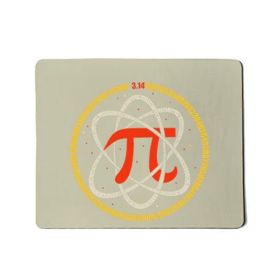 Pi Atom Happy Pi Day Pi Number 3.14 Math Teacher Student .Png Mousepad