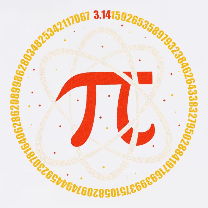 Pi Atom Happy Pi Day Pi Number 3.14 Math Teacher Student .Png Garment-Dyed Sweatshirt
