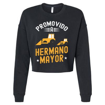 Promovido A Hermano Mayor Futuro Hermano Mayor Cropped Pullover Crew
