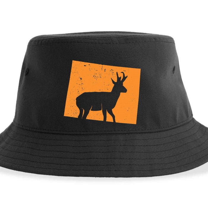 Pronghorn Antelope Hunting In Wyoming. Sustainable Bucket Hat