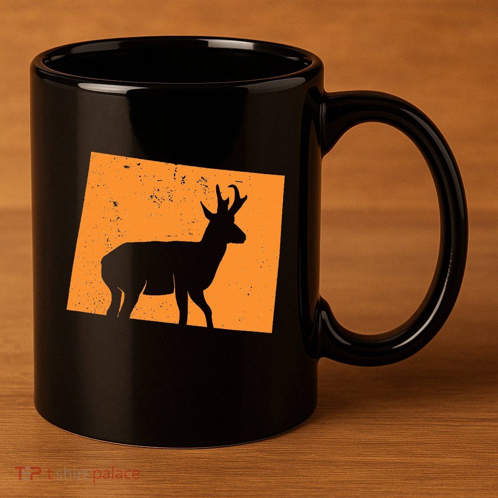 Pronghorn Antelope Hunting In Wyoming. 11oz C Handle Ceramic Mug