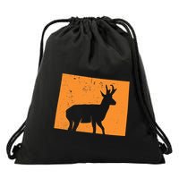 Pronghorn Antelope Hunting In Wyoming. Drawstring Bag