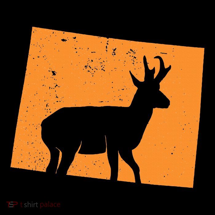Pronghorn Antelope Hunting In Wyoming. Drawstring Bag