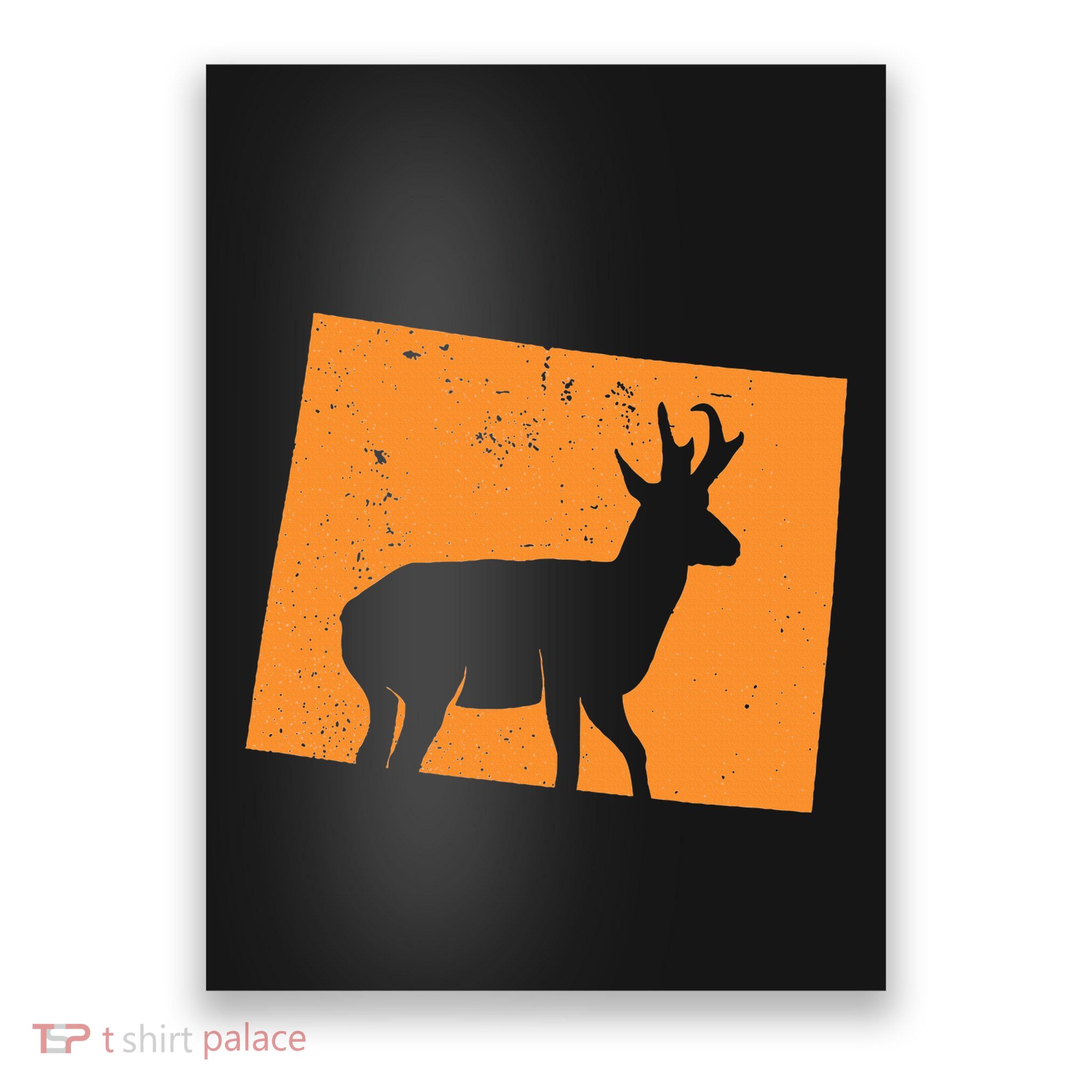 Pronghorn Antelope Hunting In Wyoming. Poster