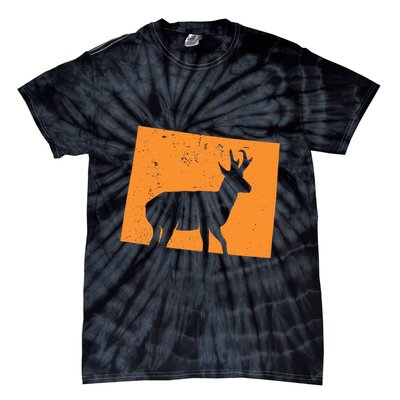 Pronghorn Antelope Hunting In Wyoming. Tie-Dye T-Shirt