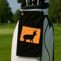 Pronghorn Antelope Hunting In Wyoming. Golf Towel