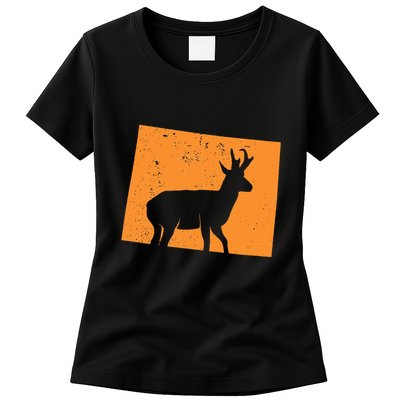 Pronghorn Antelope Hunting In Wyoming. Womens T-Shirt