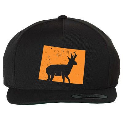 Pronghorn Antelope Hunting In Wyoming. Wool Snapback Cap