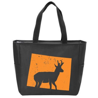 Pronghorn Antelope Hunting In Wyoming. Zip Tote Bag