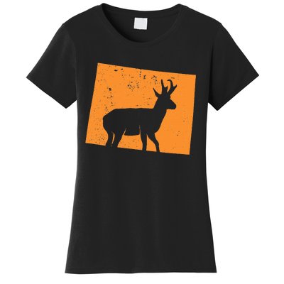 Pronghorn Antelope Hunting In Wyoming. Women's T-Shirt