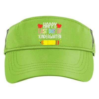 Pencil Apple Happy Last Day Of Kindergarten School Teacher Adult Drive Performance Visor