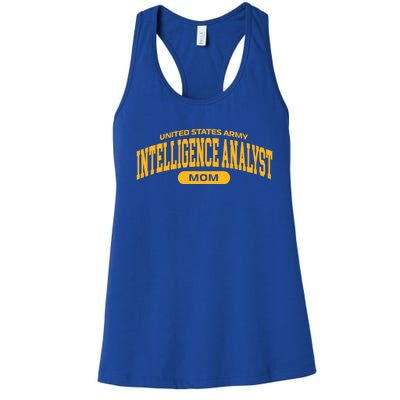 Proud Army Intelligence Analyst Mom Gift Women's Racerback Tank