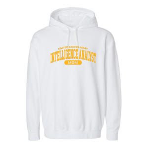 Proud Army Intelligence Analyst Mom Gift Garment-Dyed Fleece Hoodie