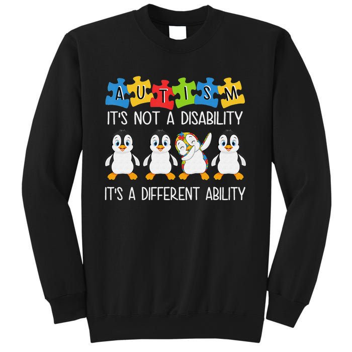 Penguin Autism Is Not A Disability It's A Different Ability Sweatshirt