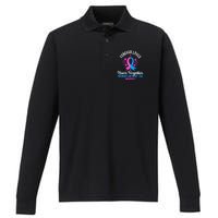 Pregnancy And Infant Loss Awareness Miscarriage Awareness Performance Long Sleeve Polo