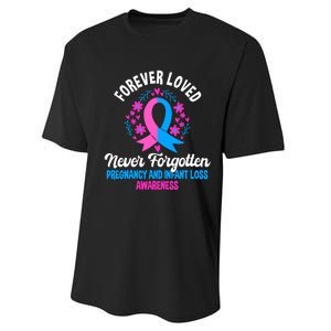 Pregnancy And Infant Loss Awareness Miscarriage Awareness Performance Sprint T-Shirt