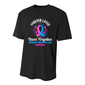 Pregnancy And Infant Loss Awareness Miscarriage Awareness Youth Performance Sprint T-Shirt