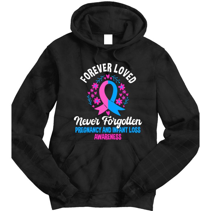 Pregnancy And Infant Loss Awareness Miscarriage Awareness Tie Dye Hoodie