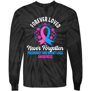 Pregnancy And Infant Loss Awareness Miscarriage Awareness Tie-Dye Long Sleeve Shirt