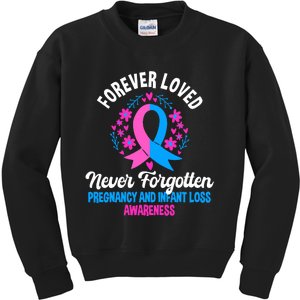 Pregnancy And Infant Loss Awareness Miscarriage Awareness Kids Sweatshirt