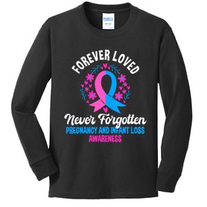 Pregnancy And Infant Loss Awareness Miscarriage Awareness Kids Long Sleeve Shirt