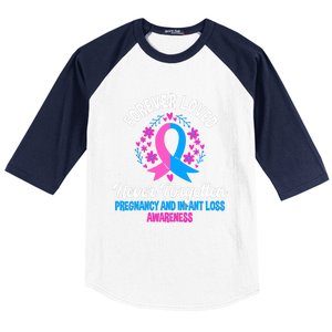 Pregnancy And Infant Loss Awareness Miscarriage Awareness Baseball Sleeve Shirt