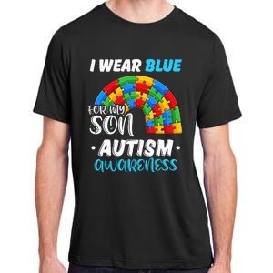 puzzle Autism I Wear Blue For Son Autism Awareness Adult ChromaSoft Performance T-Shirt