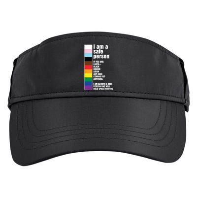 Pride Ally I Am A Safe Person Lgbtq Adult Drive Performance Visor