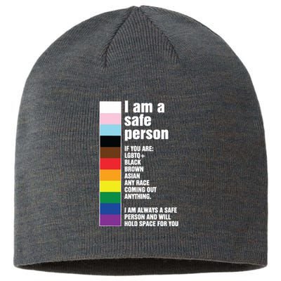 Pride Ally I Am A Safe Person Lgbtq Sustainable Beanie