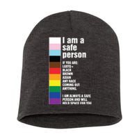 Pride Ally I Am A Safe Person Lgbtq Short Acrylic Beanie