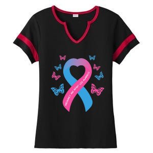 Pregnancy and Infant Loss Awareness Miscarriage Remembrance Ladies Halftime Notch Neck Tee