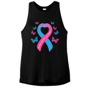 Pregnancy and Infant Loss Awareness Miscarriage Remembrance Ladies PosiCharge Tri-Blend Wicking Tank