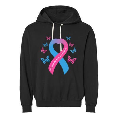 Pregnancy and Infant Loss Awareness Miscarriage Remembrance Garment-Dyed Fleece Hoodie