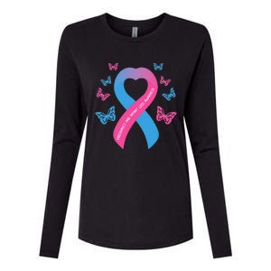 Pregnancy and Infant Loss Awareness Miscarriage Remembrance Womens Cotton Relaxed Long Sleeve T-Shirt